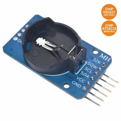 MÓDULO RELÓGIO TEMPO REAL I2C 3.3-5.5V P ARDUINO