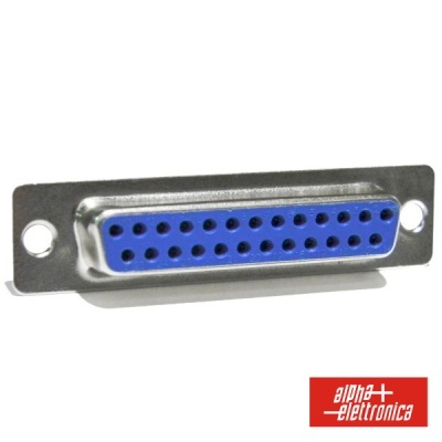 FICHA D-SUB 25P FÊMEA P SOLDAR
