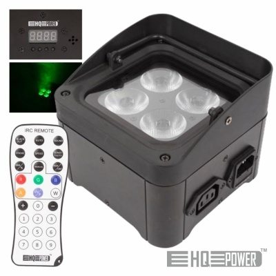 PROJETOR LUZ C 4 LED 4W RGB-UV DMXCOMANDO HQ POWER