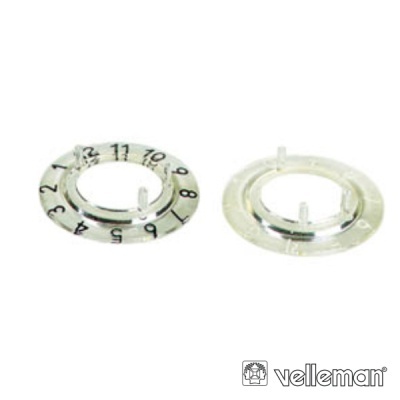 ESCALA NUMÉRICA P BOTÃO 21MM TRANSPARENTE C 12 DÍGITOS