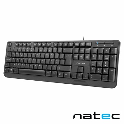 Teclado SLIM Ergonómico Preto NATEC