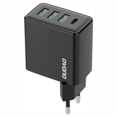 Alimentador Comutado 3 USB-A  1 USB-C PD QC3.0 20W Preto