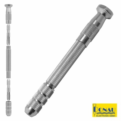 CHAVE PORTA-FERRAMENTAS BROCAS Ø0.1-3.2MM C 2 PINÇAS DONAU