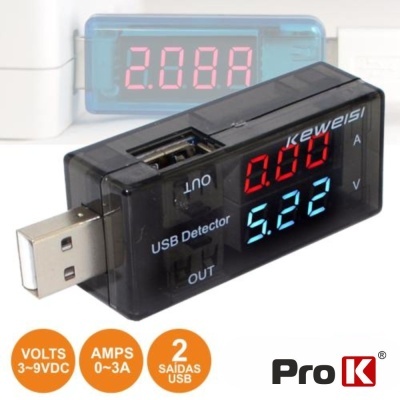 TESTADOR USB 3-9V PROK