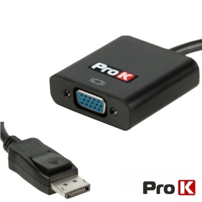 CABO DISPLAYPORT MACHO  VGA FÊMEA PROK