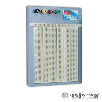 PLACA DE ENSAIO MULTIFUNÇÕES C 2420 PONTOS VELLEMAN