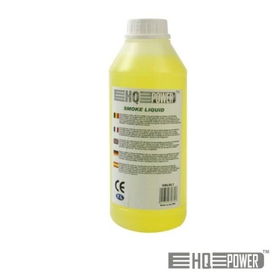 Frasco plástico amarelo HQ Power Smoke Liquid com tampa branca