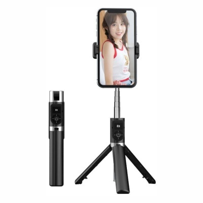 Vara Telescópica Monopod P Selfies C Função Tripé