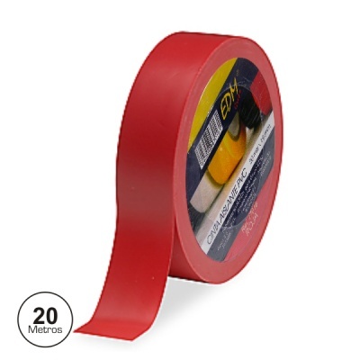 FITA ISOLADORA VERMELHA 20M
