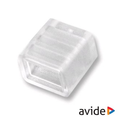 Conector elétrico transparente quadrado de plástico