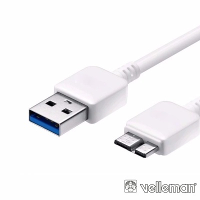 Cabo USB-A 3.0 Macho  Micro USB-B Macho 1m VELLEMAN