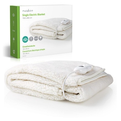 Manta Elétrica 150x80cm 3 Modos Branca NEDIS