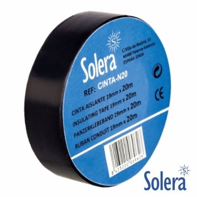 Fita Isoladora Preta 19mm 10m SOLERA