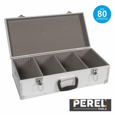 MALA P 80 CDDVD METÁLICA PRATA PEREL