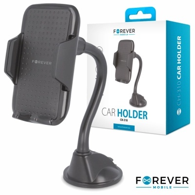 Suporte para telemóvel para carro Forever Mobile CH-310 preto com ventosa.