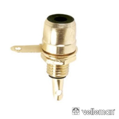 FICHA RCA FÊMEA DOURADA-PRETA CHASSIS VELLEMAN