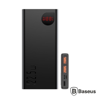 Powerbank 20000mAh PD QC 22.5W Preto BASEUS
