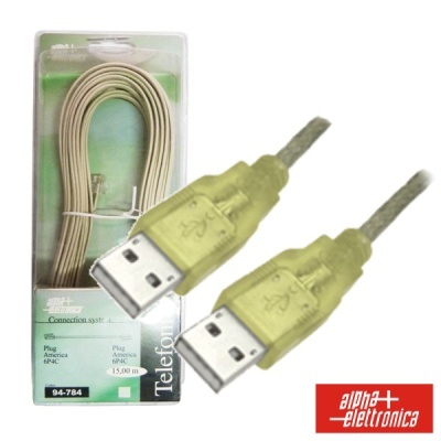 CABO USB-A 2.0 MACHO  USB-A MACHO 1.8M BLISTER