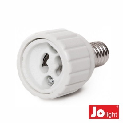 Adaptador de soquete LED branco com rosca metálica