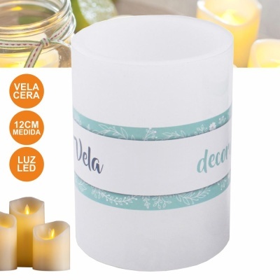 VELA DE CERA C LED 12CM