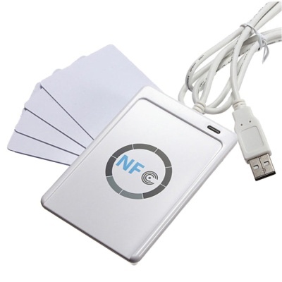 LEITOR E PROGRAMADOR NFC POR USB C 4 CARTÕES RFID + SDK