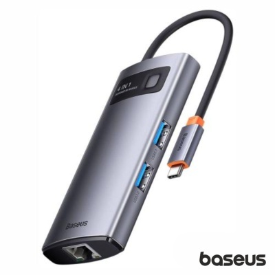 Hub USB-C P USB-C+RJ45+3USB BASEUS