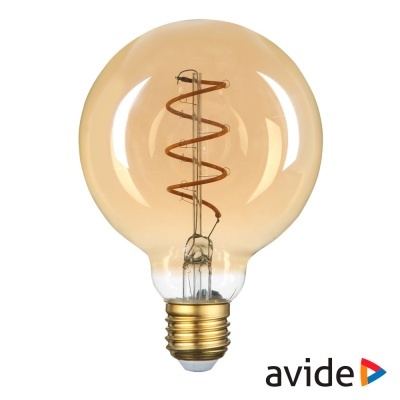 Lâmpada E27 5W G80 230V Filamento 2700K 360lm AVIDE