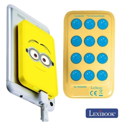 POWERBANK 4000MA C CABO USB E VENTOSAS MINIONS LEXIBOOK