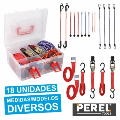 CONJUNTO DE CINTAS E ELÁSTICOS DE SEGURANÇA 18X PEREL