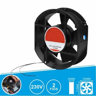 Ventoinha 230V 172x150x50mm 2 Fios