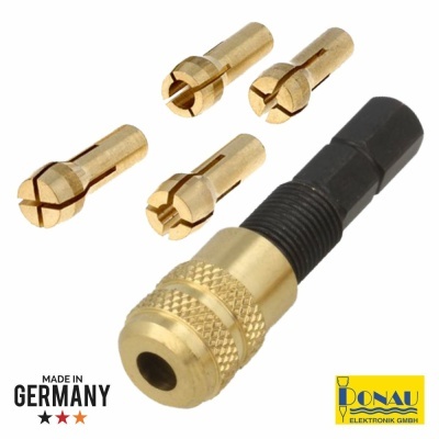 CHAVE HEXAGONAL 6.35MM 14" 0.3-3.2MM E 4 PINÇAS DONAU