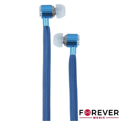 AUSCULTADORES C FIOS STEREO DE CORDA AZUL FOREVER