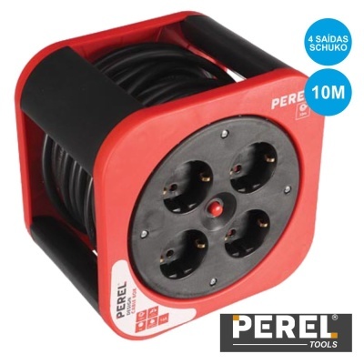 EXTENSÃO TOMADA ELÉTRICA C 4 SAÍDAS 10M PEREL