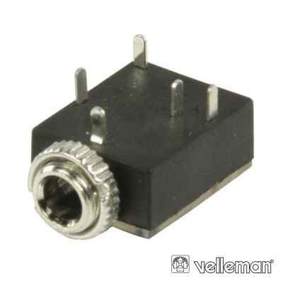 FICHA JACK 3.5MM FÊMEA PCHASSIS NIQUELADO ST