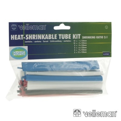 KIT MANGA TERMORETRÁCTIL 40X MULTICOR VELLEMAN