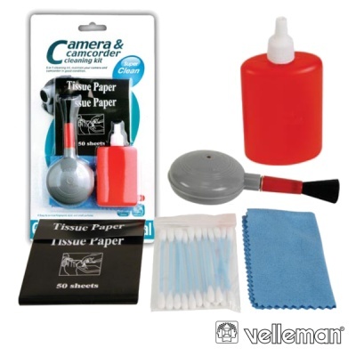 Kit de limpeza para câmara e câmara de filmar com acessorios de limpeza