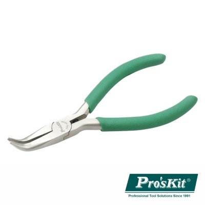 ALICATE DE PONTAS PLANAS CURVAS 130MM PROSKIT