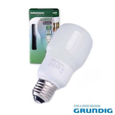 LÂMPADA E27 8W=40W 230V ECO 400LM 2700K GRUNDIG