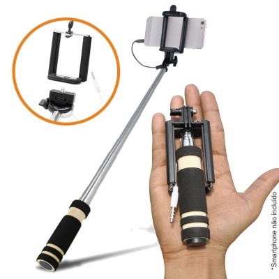 VARA TELESCÓPICA MONOPOD P SELFIES C FICHA JACK 3.5MM