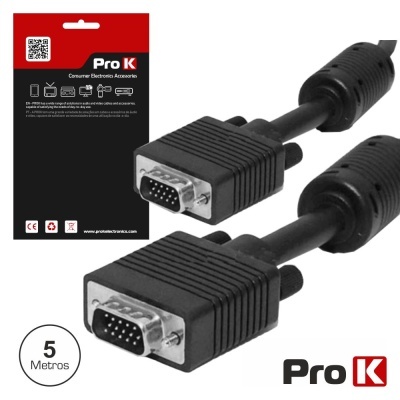 CABO VGA DOURADO MACHO  MACHO 5M CFILTRO PROK