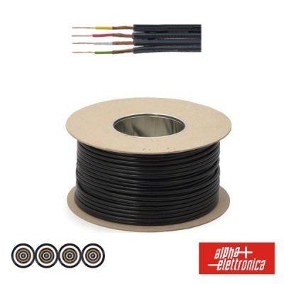CABO ELETRONICA 4 CONDUTORES + 4 MALHAS 4x0.14 Dim 3x13