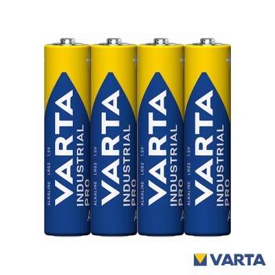 Pilha Alcalina LR03AAA 1.5V 4x Industrial VARTA