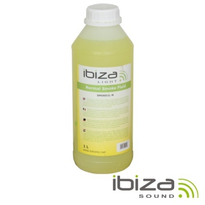 Garrafa plástica amarela de fluido para fumaça Ibiza Light Normal Smoke Fluid
