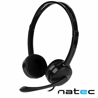 Auscultadores 2.0 Preto CANARY GO NATEC