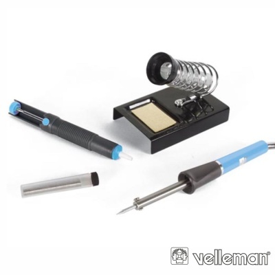 KIT SOLDADURA FERRO 25W DESSOLDADORSUPORTESOLDA