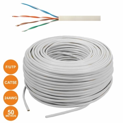 CABO UTP CAT5E 4X2XAWG24 FLEXIVEL 50M CINZENTO