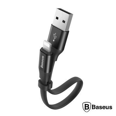 Cabo Flat USB-A 2.0 Macho  Lightning Branco 0.23m BASEUS