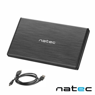Caixa Alumínio P Discos Rígidos HDD 2.5" SATA II NATEC
