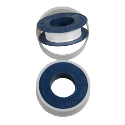 Dois rolos de fita de vedação PTFE para roscas, azul e branca