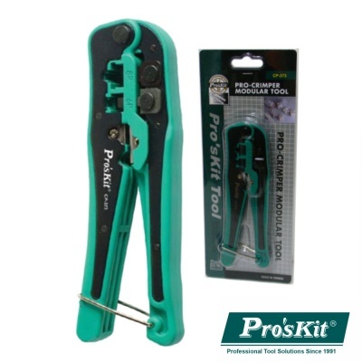Ferramenta Pro'sKit Pro-Crimper Modular Tool verde e preta com embalagem